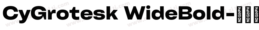 CyGrotesk WideBold字体转换